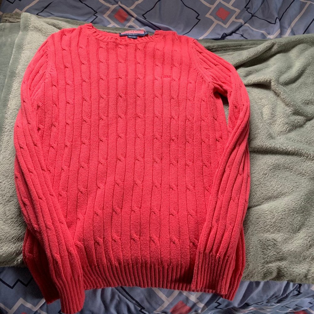 Womens Vineyard Vines Cable Knit Sweater